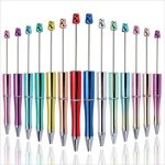 Wholesale DIY Beaded Pens – In-Stock Creative Ballpoint Pens with UV Electroplated Beads & Tricolor Gradient Design