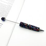 New Solid Color Rhinestone Beaded Pen – Creative DIY Handmade Ballpoint Pen with Exquisite Sparkling Crystals, Perfect Gift